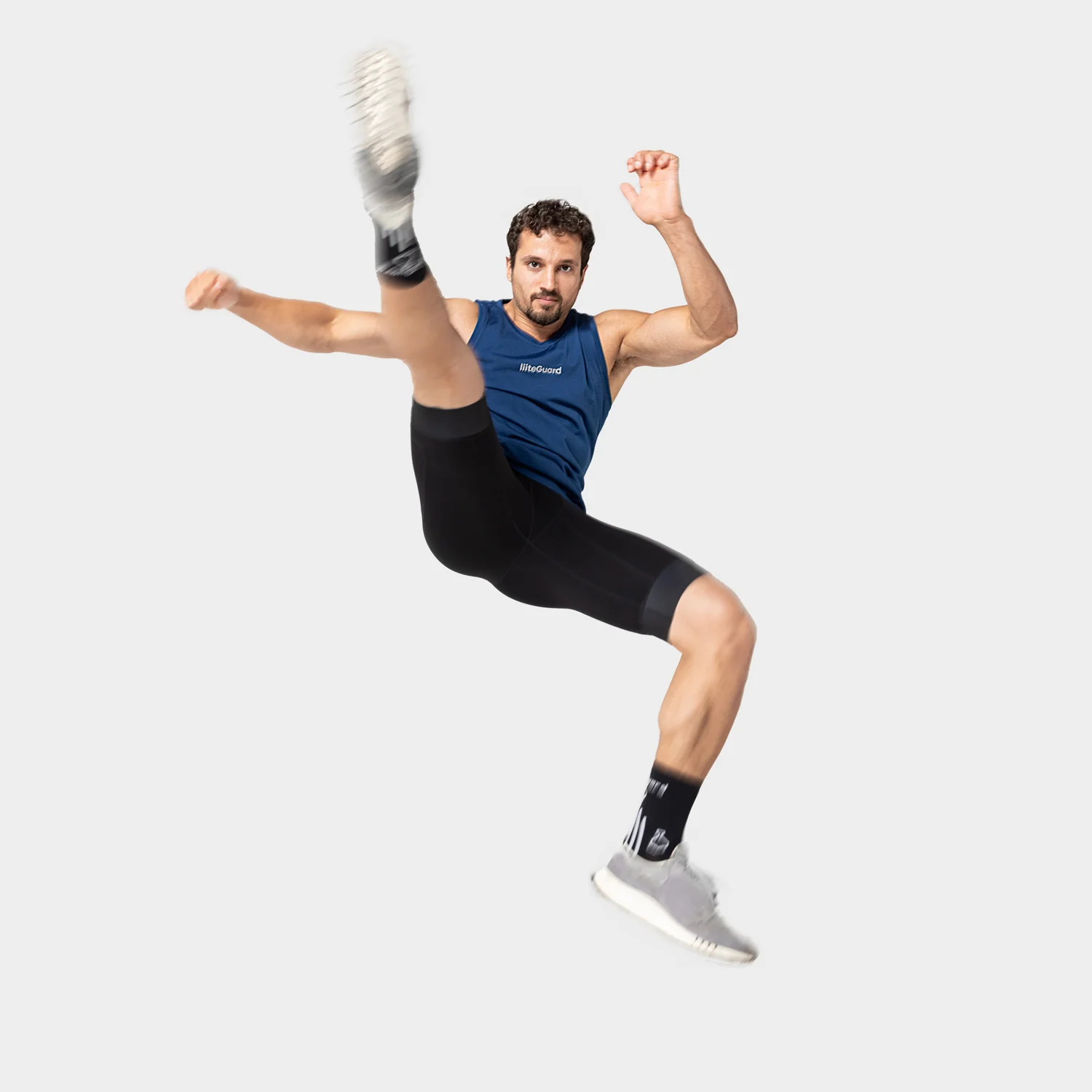 RE-LIITE SINGLET (MEN) - BLUE MELANGE - Image 3